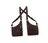 LOVIVER Double Armpit Shoulder Bag Stylish with Adjustable Strap for Backpacking Travel, Dark Brown