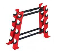 LOVIVER Dumbbell Rack Dumbbell Stand Weight Rack Kettlebell Holder Storage Organizer Steel Frame Double Tier Space Saving suitable for home gyms small apartments compact