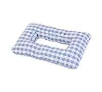 LOVIVER Ear Piercing Pillow for Side Sleepers Sleeping Pillow Portable Decor Lightweight with Ear Hole Cushion for Traveling Relaxing, Blue