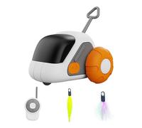 LOVIVER Electric Cat Toy,Automatic Motion Smart Robotic Satisfies Kitty’S Exercise, Chasing Feather Cat Teaser for Pet,Indoor,Outdoor, orange