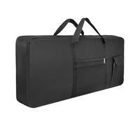 LOVIVER Electric Piano Case 61Key Keyboard Gig Bag Thickened with Pocket Portable Carrying Case Handbag for Performance Concert Tour, Black