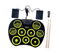 LOVIVER Electronic Drum Set 9 Pads with Drum Sticks Drum Pedals Electric Drum Pad Potable Drum Kits for Boys Girls Children Beginners