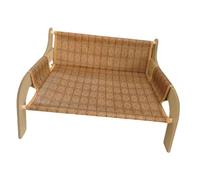 LOVIVER Elevated Cat Bed Kitten Scratching Bed Playing Lying Couch Scratcher recliner for Puppy Kitten Pet Furniture All Ages of Cats, Polyester Large
