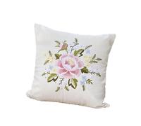 LOVIVER Embroidery Pillow Covers Kits Cushion Cover DIY with Pattern Sewing Supplies Easy to Use Unfinished Gift for Beginners Adults, F