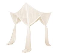 LOVIVER European Bedding Canopy 4 Corner Curtain Indoor e Outdoor, Beige, 210x190x24cm