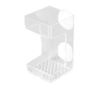 LOVIVER Fish Tank Feeding Tray Food Container Aquarium Tank Divider Supplies Easily Install Aquarium Feeder Dish with Suction Cup