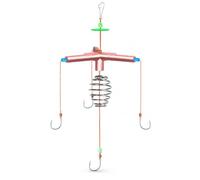 LOVIVER Fishing Hook Assembly Hook Rig Pack Tackle Set With High Carbon Steel For Bighead Carp Float Fishing With Square Bait suitable for beginners club events teaching practice, color to 1