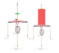 LOVIVER Fishing Hook Assembly Hook Rig Pack Tackle Set With High Carbon Steel For Bighead Carp Float Fishing With Square Bait suitable for beginners club events teaching practice, color to 2