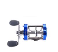 LOVIVER Fishing Reel Round Baitcasting Reel Reel Casting Reel With Compact Side Profile Metal Body And Responsive Star Drag For Controlled Line Management, Blue, CL40 Left Hand