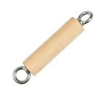 LOVIVER Fitness Equipment Handle Cable Attachment Rowing Handle Grip Accessory With Wooden Grip And Metal End Rings For Balanced Pulls suitable work cable seated row stations