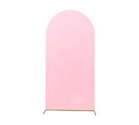 LOVIVER Fitted Wedding Arch Stand Cover, Lightweight Round Top Backdrop Cover for Ceremony, Shower, 220x120cm