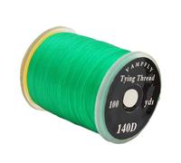 LOVIVER Fly Tying Thread Strong Braided Wire Polyester Silky Yarn Handcrafted Lure Bait DIY Tool Suitable for Fishing Bait Hand Making, green