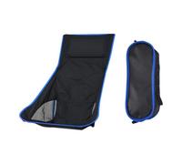 LOVIVER Folding Camping Chair Replacement Beach Lawn Chair Cloth Oxford with Storage Bag Portable Head Rest for Backpacking, Deep Blue