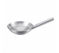LOVIVER Food-Grade Stainless Steel Colander with Handle Sturdy Deep Bowl Strainer with Handle Heavy Duty Pasta Colander for Everyday Cooking, Noodle Rinsing, 26 CM