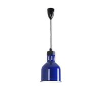 LOVIVER Food Heat Lamp Food Warmer Light Bulb Not Included E27 Hanging Retractable Heat Lamp Food Warmer Lamp for Fried Chicken Fries, Blue