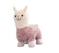 LOVIVER Footstool Ottoman Cartoon Animal Footstools Alpaca Padded Seat Animal Footstool Kids Adult Pouffe Footstool for Entryway Home Children, Violets