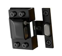 LOVIVER Frameless Pivot Glass Door Hydraulic Hinge Replacement for Cupboard Showcase Accessories Heavy Duty Hardware Stainless Steel, Black