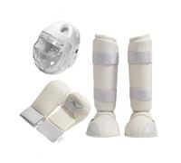 LOVIVER Gear Package Padded Gear Set with Headgear Adjustable Sports Guard Set with Hand and Leg Guards