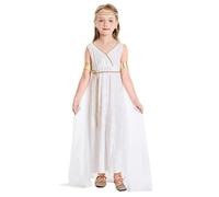 LOVIVER Gold Gr ostume | cascading, Dress with Cape, translucent, Greek Princess Dress, for School Plays, Girls, s