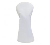 LOVIVER Golf Club Cover Driver Head Cover Protector Waterproof Pu Leather Surface Padded Fleece Lining Soft Tailored Shape Rounded Head Tapered Body suitable, White, Medium