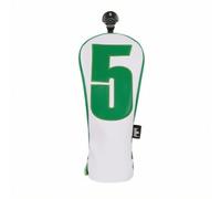 LOVIVER Golf Club Head Cover Wood Headcover Driver Cover Head Protector Leather With Easy On Off And Top Hanging Loop suitable for golfers on the course home, Green Large Number 5 Fairway Wood