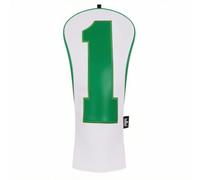 LOVIVER Golf Club Head Cover Wood Headcover Driver Cover Head Protector Leather With Easy On Off And Top Hanging Loop suitable for golfers on the course home, Green Large Number 1 Driver