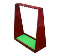 LOVIVER Golf Club Rack Holder Stand Organizer Storage With 13 Slots Solid With Green Felt Lining Open Frame Display For suitable for home office clubhouse pro