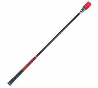 LOVIVER Golf Swing Aid Tool Device With Audible Anti Slip Grip Weighted Head For Muscle Memory Rhythm Timing Training Suitable for casual golfers indoor home, Red