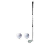 LOVIVER Golf Training Club 17-33 Inches Telescopic Aluminum for Family, Adults, Kids Multipurpose Rubber Grip Portable Oversized Head, Black