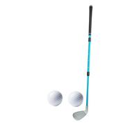 LOVIVER Golf Training Club 17-33 Inches Telescopic Aluminum for Family, Adults, Kids Multipurpose Rubber Grip Portable Oversized Head, Blue
