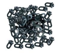 LOVIVER Greenhouse Hooks Fixing Clamps Parts Greenhouse Support Clips Twist Clips for Shade Cloths Small Flower Basket Hanging Plants, 100pcs