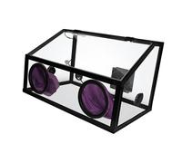 LOVIVER Grinding Dust Hood Collection Box Transparent Acrylic Milling Polishing Dust Cover with Light and Fan for Hobby Models Making