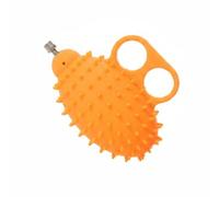 LOVIVER Grip Strength Hand Exerciser Ball Finger Exerciser Rehabilitation Ball Silicone Gel Oval With Hand Loop Strap And Metal Port For Easy Adjustment suitable for home office recovery, Orange