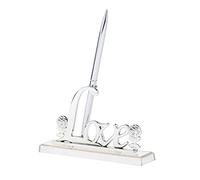 LOVIVER Guest Book Signing Pen W/Love Sign Pen Holder Set Wedding Birthday Favor