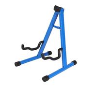 LOVIVER Guitar Stand, Folding A Frame Guitar Holder, Universal Non Slip Floor Stand for Acoustic Electric Bass Guitar, Violin, Ukulele, Blue