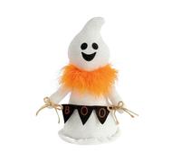 LOVIVER Halloween Decoration Doll Toy Creative Figure DIY Cute Craft Figurine Tired Tray Decor for Tabletop Gift Holiday Indoor, Orange