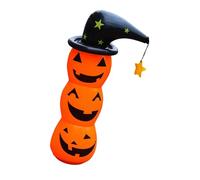 LOVIVER Halloween Inflatable Pumpkin Outdoor Decoration Large Fancy Dress Inflatable Tumbler for Patio Home Cultural Festival