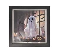 LOVIVER Halloween Sign Decorations Creative,Spooky,Props,Wooden,Creepy Halloween Ornament for Office Tabletop Shelf Indoor Home