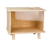 LOVIVER Hamster Digging Box Hamster Sand Bath Box Visible Playing Hideout Digging Container for Lemmings Gerbils Rat Small Sized Pets, Medium