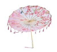 LOVIVER Handmade Chinese Oiled Paper Umbrella Ancient Dance Umbrella for Music Festivals, Style A