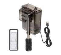 LOVIVER Hang on Back Aquarium Fish Tank Hob Easy to Install O2 Increasing Quiet Surface Skimmer Filting Equipment, Brown Straight Tube