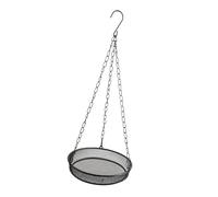 LOVIVER Hanging Bird Feeder Adjustable Chain Decorative Practical Waterprood Metal Mesh Food Platform for Outside Garden Yard Balcony