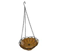 LOVIVER Hanging Bird Feeder Hummingbird Feeder with Hook and Chain with Drainage Platform Birdfeeder for Balcony Outside Tree Outdoor