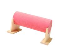 LOVIVER Headband Holder Storage Rack 13.4x6.3x7inch for Vanities, Dressers Stable Versatile Wooden Support Removable Base Soft, Pink