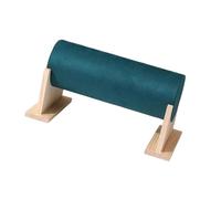 LOVIVER Headband Holder Storage Rack 13.4x6.3x7inch for Vanities, Dressers Stable Versatile Wooden Support Removable Base Soft, Dark Green