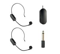 LOVIVER Headset Mic and Handheld 2 in 1 Headset System Head Mic Speaker System for teach class, 2 s
