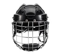 LOVIVER Hockey Helmet with Cage Protector Professional Portable Rugby Helmet for Training Indoor, Exercise, Black, 58cm to 68cm