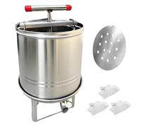 LOVIVER Honey Press Machine Crusher Honey Separator Multifunctional Lightweight Wine Making Fruit Wine Press for Olive Oil Vegetables, 3 Filtration bags