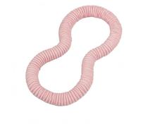 LOVIVER Hoop Exercise Waist Equipment Soft Cushioned Flannel Ribbed Surface Flexible Circular Structure Suitable for Active Workout Routine and Home Fitness, Pink, 2KG