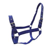 LOVIVER Horse Halter Harness,Training Equipment Equestrian Supplies Adjustable for Showmen Leading Equine Owners Grooming Racecourse, Blue